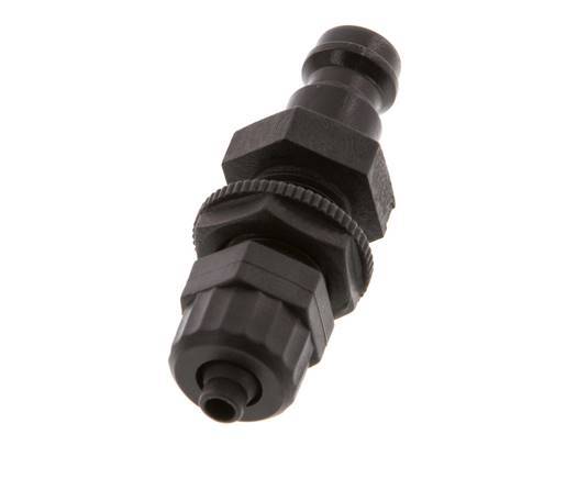 POM DN 5 Coupling Plug 4x6 mm Union Nut Bulkhead