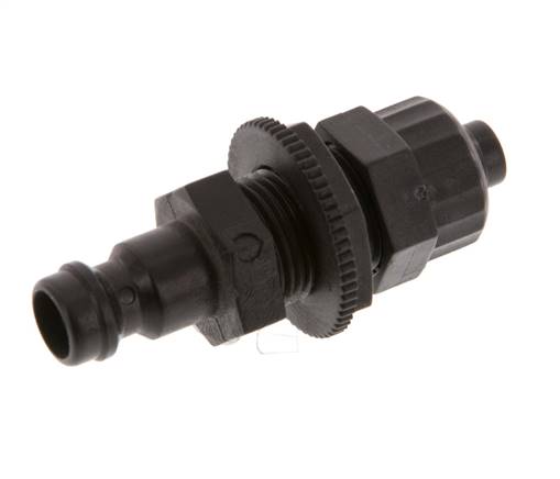 POM DN 5 Coupling Plug 6x8 mm Union Nut Bulkhead