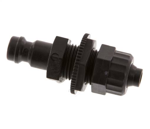 POM DN 5 Coupling Plug 6x8 mm Union Nut Bulkhead