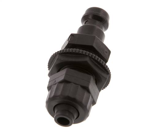 POM DN 5 Coupling Plug 6x8 mm Union Nut Bulkhead