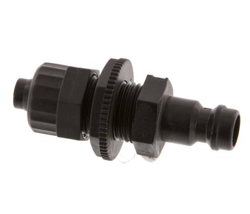 POM DN 5 Coupling Plug 6x8 mm Union Nut Bulkhead