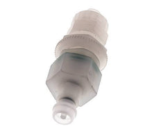PVDF DN 5 Coupling Plug 6x8 mm Union Nut Bulkhead Double Shut-Off
