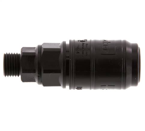 POM DN 7.2 Coupling Socket G 1/4 inch Male Threads