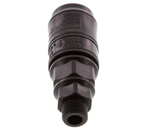 POM DN 7.2 Coupling Socket G 1/4 inch Male Threads