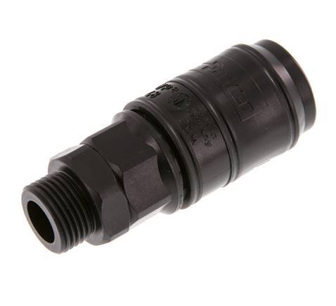 POM DN 7.2 Coupling Socket G 3/8 inch Male Threads