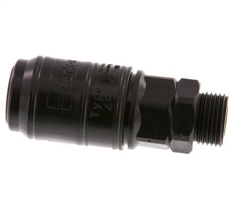 POM DN 7.2 Coupling Socket G 3/8 inch Male Threads