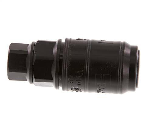 POM DN 7.2 Coupling Socket G 1/4 inch Female Threads