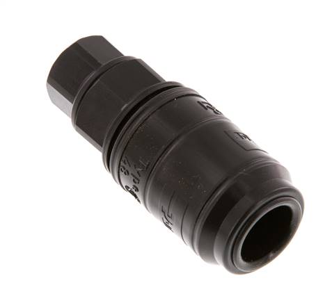 POM DN 7.2 Coupling Socket G 1/4 inch Female Threads