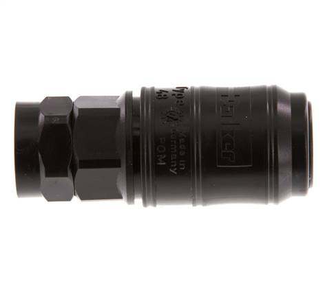 POM DN 7.2 Coupling Socket G 3/8 inch Female Threads