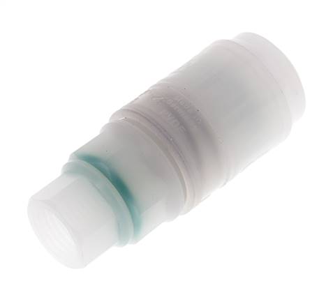 PVDF DN 7.2 Coupling Socket G 1/4 inch Female Threads