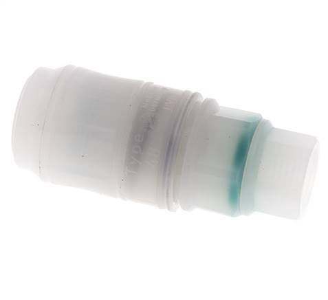 PVDF DN 7.2 Coupling Socket G 1/4 inch Female Threads