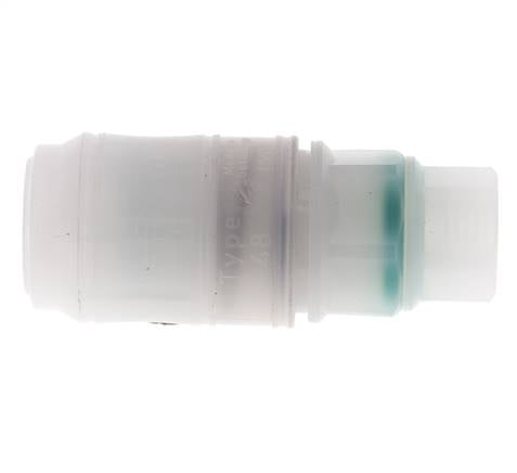 PVDF DN 7.2 Coupling Socket G 1/4 inch Female Threads