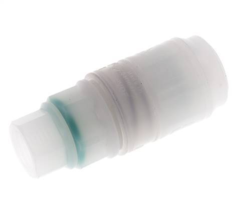 PVDF DN 7.2 Coupling Socket G 1/4 inch Female Threads