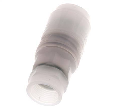 PVDF DN 7.2 Coupling Socket G 3/8 inch Female Threads