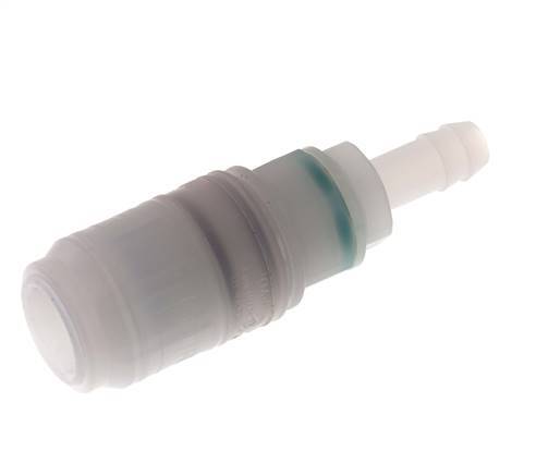 PVDF DN 7.2 Coupling Socket 9 mm Hose Pillar