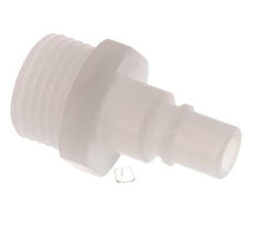 PVDF DN 7.2 Coupling Plug G 1/2 inch Male Threads