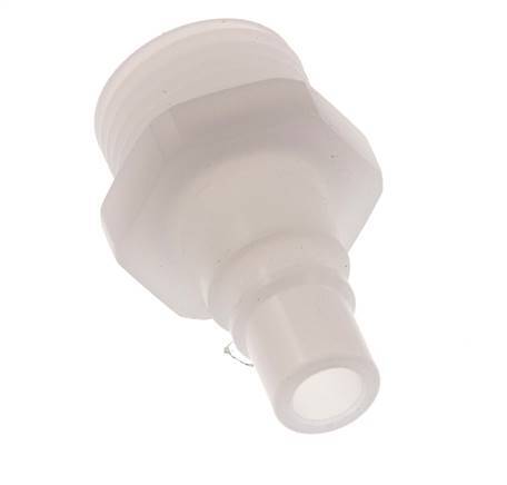 PVDF DN 7.2 Coupling Plug G 1/2 inch Male Threads