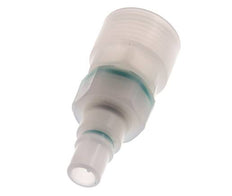 PVDF DN 7.2 Coupling Plug G 1/2 inch Female Threads Double Shut-Off