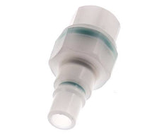 PVDF DN 7.2 Coupling Plug G 1/4 inch Female Threads Double Shut-Off