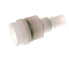 PVDF DN 7.2 Coupling Plug G 3/8 inch Female Threads Double Shut-Off