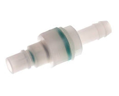 PVDF DN 7.2 Coupling Plug 9 mm Hose Pillar Double Shut-Off