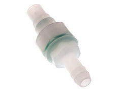 PVDF DN 7.2 Coupling Plug 9 mm Hose Pillar Double Shut-Off