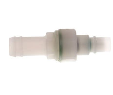 PVDF DN 7.2 Coupling Plug 13 mm Hose Pillar Double Shut-Off