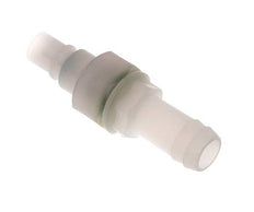 PVDF DN 7.2 Coupling Plug 13 mm Hose Pillar Double Shut-Off