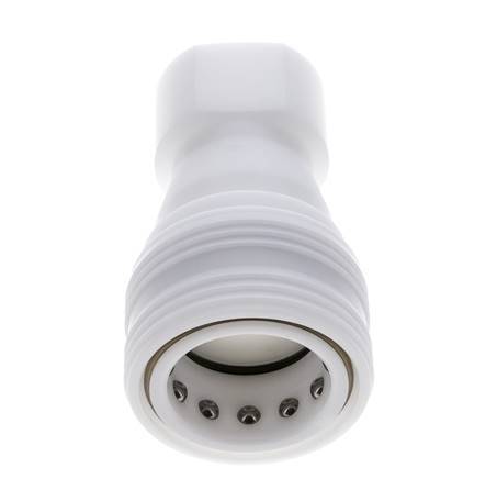 POM DN 25 Hydraulic Coupling Socket G 1 inch Female Threads ISO 7241-1 B