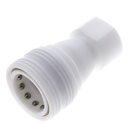 POM DN 25 Hydraulic Coupling Socket G 1 inch Female Threads ISO 7241-1 B