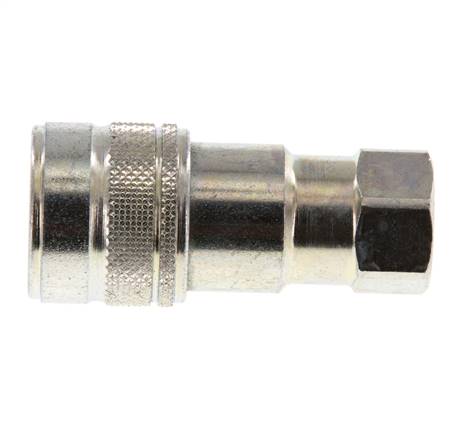 Steel DN 5 Hydraulic Coupling Socket G 1/8 inch Female Threads ISO 7241-1 B D 10.9mm
