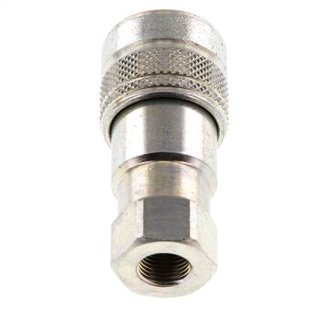 Steel DN 5 Hydraulic Coupling Socket G 1/8 inch Female Threads ISO 7241-1 B D 10.9mm