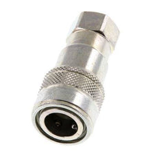 Steel DN 5 Hydraulic Coupling Socket G 1/8 inch Female Threads ISO 7241-1 B D 10.9mm