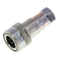 Steel DN 6.3 Hydraulic Coupling Socket G 1/4 inch Female Threads ISO 7241-1 B D 14.2mm