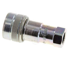 Steel DN 6.3 Hydraulic Coupling Socket G 1/4 inch Female Threads ISO 7241-1 B D 14.2mm