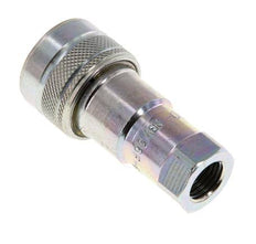 Steel DN 6.3 Hydraulic Coupling Socket G 1/4 inch Female Threads ISO 7241-1 B D 14.2mm