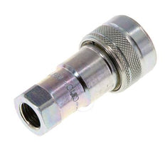 Steel DN 6.3 Hydraulic Coupling Socket G 1/4 inch Female Threads ISO 7241-1 B D 14.2mm