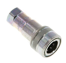 Steel DN 6.3 Hydraulic Coupling Socket G 1/4 inch Female Threads ISO 7241-1 B D 14.2mm