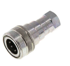 Steel DN 10 Hydraulic Coupling Socket G 3/8 inch Female Threads ISO 7241-1 B D 19.1mm