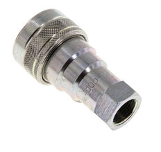 Steel DN 10 Hydraulic Coupling Socket G 3/8 inch Female Threads ISO 7241-1 B D 19.1mm