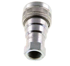 Steel DN 10 Hydraulic Coupling Socket G 3/8 inch Female Threads ISO 7241-1 B D 19.1mm