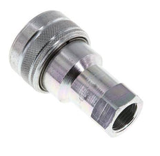 Steel DN 12.5 Hydraulic Coupling Socket G 1/2 inch Female Threads ISO 7241-1 B D 23.5mm