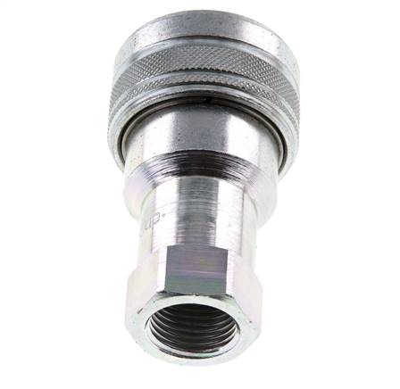 Steel DN 12.5 Hydraulic Coupling Socket G 1/2 inch Female Threads ISO 7241-1 B D 23.5mm