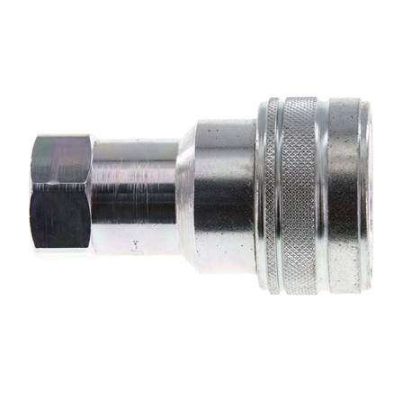 Steel DN 12.5 Hydraulic Coupling Socket G 1/2 inch Female Threads ISO 7241-1 B D 23.5mm