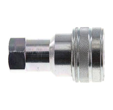 Steel DN 12.5 Hydraulic Coupling Socket G 1/2 inch Female Threads ISO 7241-1 B D 23.5mm