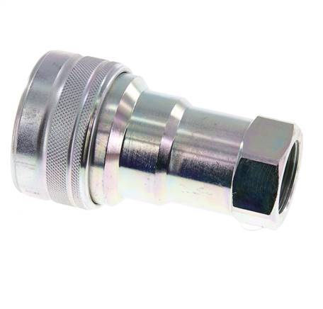 Steel DN 20 Hydraulic Coupling Socket G 3/4 inch Female Threads ISO 7241-1 B D 31.4mm