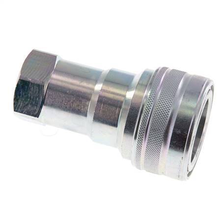 Steel DN 20 Hydraulic Coupling Socket G 3/4 inch Female Threads ISO 7241-1 B D 31.4mm