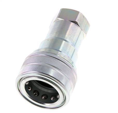Steel DN 20 Hydraulic Coupling Socket G 3/4 inch Female Threads ISO 7241-1 B D 31.4mm