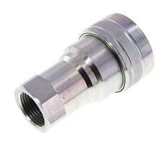 Steel DN 50 Hydraulic Coupling Socket G 2 inch Female Threads ISO 7241-1 B D 63.2mm
