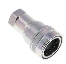 Steel DN 40 Hydraulic Coupling Socket G 1 1/2 inch Female Threads ISO 7241-1 B D 44.5mm